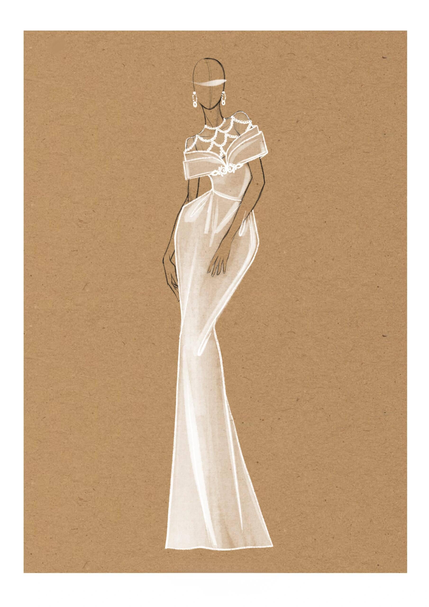 A-Wedding Dress Coloring Set: Printable Pages for Bridal Gown Designs and Patterns